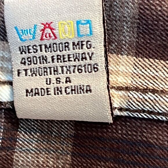 Powder River Outfitters snap closure flannel shirt L - Picture 9 of 9